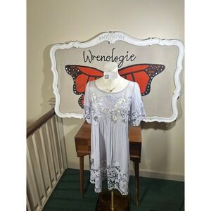 Anthropologie Holding Horses Magnolia Lace Dress | Lilac Lace Swing Dress|Size 4